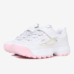 Fila Disrupter 2 Kd - Poikien Ahdonghwa Kengät - Valkoinen/Pinkki | FI-34322